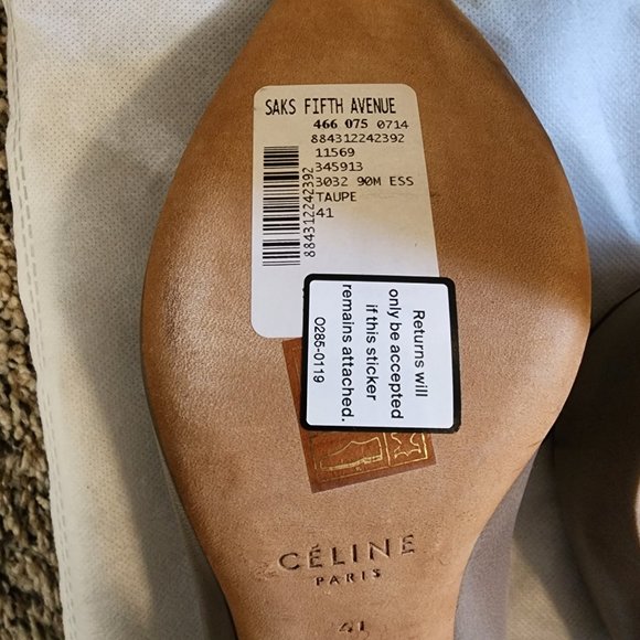 Celine Taupe Pumps - Picture 3 of 5